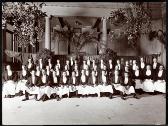 Camareros en el Hotel Delmonico, 1902