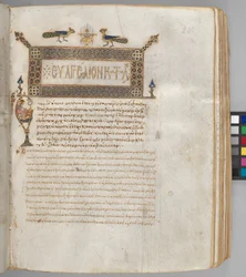 Libro de los Evangelios con Comentarios: Retrato de Lucas, c.1000-1100