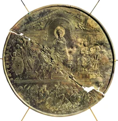Misorio (gran plato de plata) de Teodosio I (346-395), siglo IV d.C.