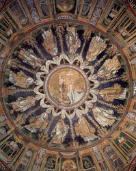 Los apóstoles (mosaico del techo, 400-450)