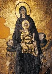 Virgen y Niño entronizados (mosaico)