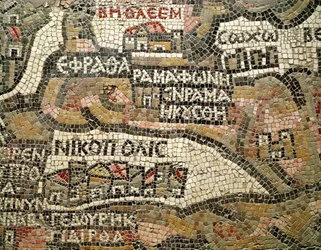 Belén, detalle de un mapa de Jericó