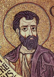 El profeta Oseas (siglo VIII a. C.). Obra de un maestro bizantino, mosaico, detalle de la decoración de la Basílica de San Marcos en Venecia (Italia)