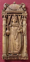 Relieve tallado de una emperatriz, c.500 d.C.