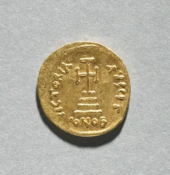 Solidus con Heraclio y su hijo Heraclio Constantino
