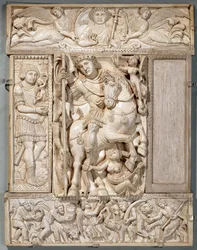 El Emperador Triunfante, conocido como el Marfil Barberini, 500-550 d.C.