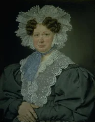Camarera Kirsten Stampe nacida Kaas (1766-1842) casada en 1793 con el camarero, Holger Barón Stampe de Nysø