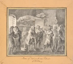 Escena de Ludvig Holberg "El polvo árabe"