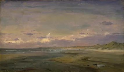 Playa baja y dunas de arena. Cattwijk