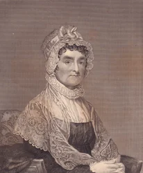 Retrato de Abigail Adams (1744-1818), esposa del Presidente de EE.UU. John Adams, grabado por G Stuart y F E Jones