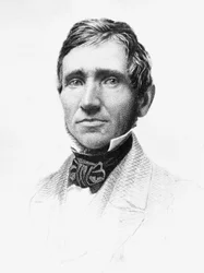 Retrato de Charles Goodyear (1800-1860), químico e inventor estadounidense autodidacta que desarrolló el caucho vulcanizado, grabado
