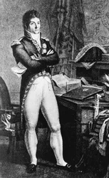Retrato del Príncipe Louis-Alexandre Berthier (1753-1815), general francés, Mariscal de Francia y Ministro de Guerra del Primer Imperio Francés, grabado