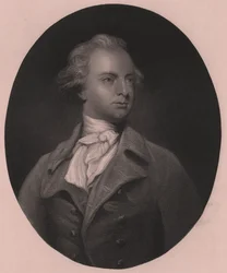 Retrato de Sir Abraham Hume, Segundo Baronet (1749-1838), grabado por G Stodard de una pintura de Joshua Reynolds, Virtue and Co Publisher, Londres, circa 1860