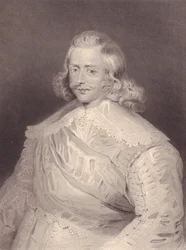Retrato del Cardenal y General español Fernando de Habsburgo (1609-1641), grabado