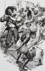 Caballero y odalisca