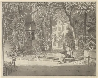 En las tumbas de Descartes y Condé en el Jardín Elíseo de los Pequeños Agustinos, París