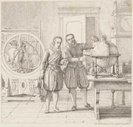 Christian IV visita a Tycho Brahe en Uranienborg
