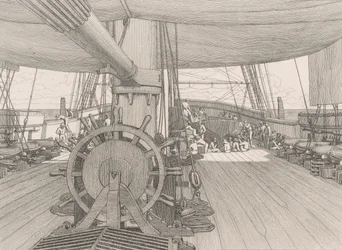 Cubierta de un Buque de Guerra, ca. 1833