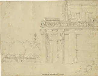 Una parte de la Vía Sacra, en el Foro Romano con el templo de Antonio y Faustina y vista hacia el Capitolio, Roma