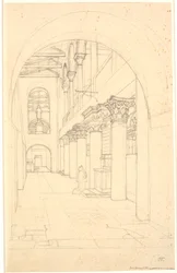 Una parte de la iglesia S. Lorenzo fuori le Mura, Roma