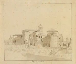 SS. Giovanni e Paolo visto desde Piazza S. Gregorio, Roma