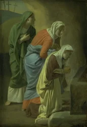 Las tres Marías en la tumba de Cristo. Estudio