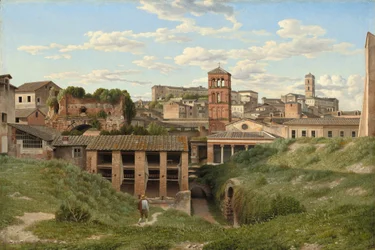 Vista de la Cloaca Máxima, Roma, 1814