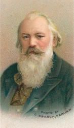 Johannes Brahms 1833-1897 fue un compositor y pianista alemán, 1911