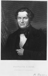 Robert Bunsen, químico alemán, 1850s