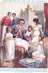 Wellington en vísperas de Waterloo 1815 d.C.