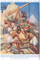 Dónde fueron enterrados los antiguos reyes de Egipto, ilustración de "Newnes