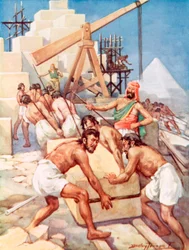 Donde fueron enterrados los antiguos reyes de Egipto (litografía)