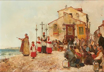 Bendición de la captura ( óleo sobre lienzo)