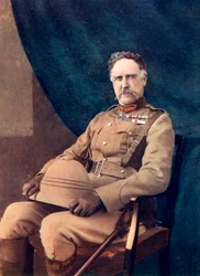 Teniente General NG Lyttelton, comandante de la 4ª Brigada en Sudáfrica, 1902