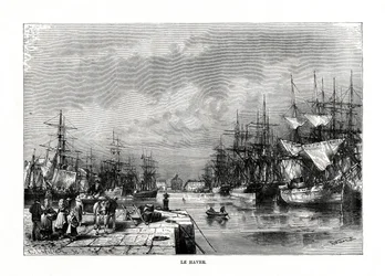 Le Havre, Normandía, norte de Francia, 1879