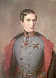 Retrato del Emperador Francisco José de Austria (1830-1916) a los 20 años, 1850