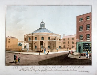 Capilla de Surrey, Blackfriars Road, Southwark, Londres, 1816