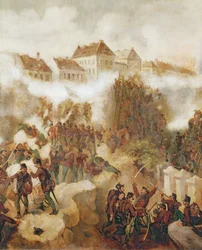 La recaptura de la fortaleza de Buda por los insurgentes húngaros el 21 de mayo de 1849