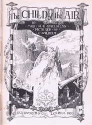 Diseño de la página del título, de El Niño del Aire publicado por Duckworth