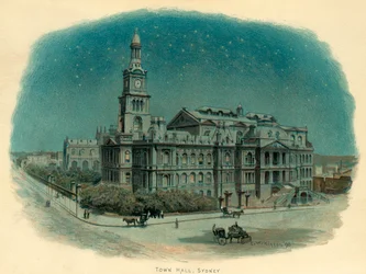 Ayuntamiento, Sídney, Nueva Gales del Sur, Australia, 1896