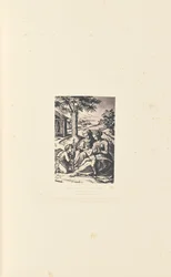 Virgen de la Palmera, grabado por M. Antonio