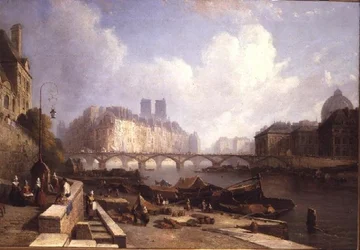 La Ile de la Cité, París, desde el Quai du Louvre