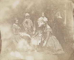 34. Grupos artísticos en varias poses, ca. 1845