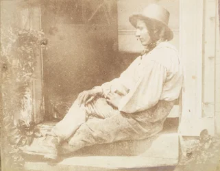 Retrato del jardinero, posiblemente David Roderick, finales de 1840s