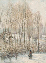 Luz de la mañana en la nieve, Eragny-sur-Epte