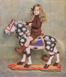 La niña del caballito de madera, ilustración de My Magazine