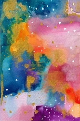 Abstracto en dorado vibrante