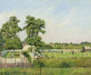 Partido de cricket en Bedford Park, Londres