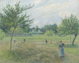 Haciendo heno en Éragny, 1892