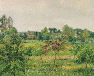 Junio, tiempo lluvioso, Eragny, 1898